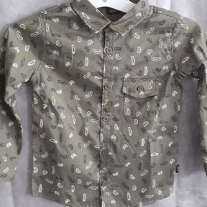 Beverly Hills Polo Club‎ Toddler 4T Long Sleeve Car Themed Button Up